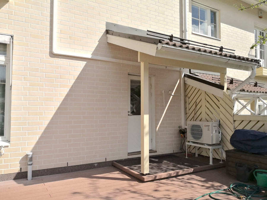 Mitsubishi air source heat pump installed in Uusimaa