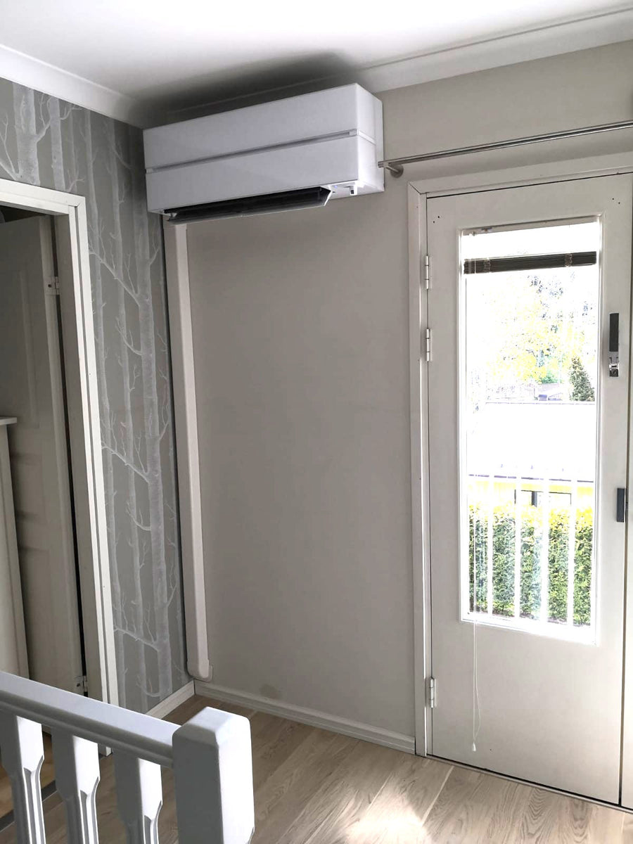 Mitsubishi air source heat pump installed in Uusimaa