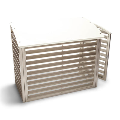 Air source heat pump protective casing, metal, incl. maintenance hatch – product image 5
