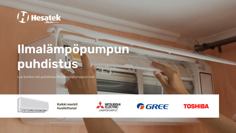 Ilmalämpöpumpun puhdistus