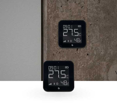 SHELLY BLU H&T DISPLAY ZB BLK lämpö- ja kosteusanturi - Hesatek.fi