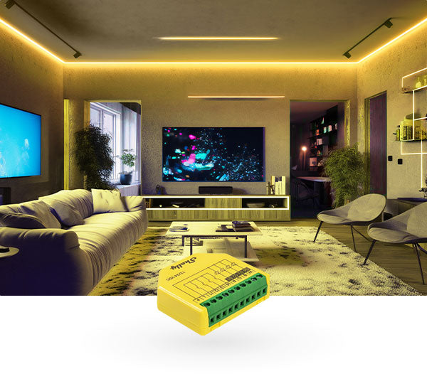 SHELLY PLUS RGBW PM LED-ohjain - Hesatek.fi