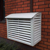 Air source heat pump protective casing, metal, incl. maintenance hatch