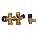 Syöttösekoitusventtiili (22mm) ilma-vesilämpöpumpulle 10bar varoventtiilillä - Hesatek Oy