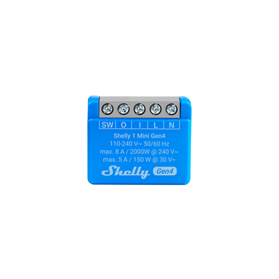 SHELLY 1 MINI GEN4 kompakti älyrele - Hesatek.fi
