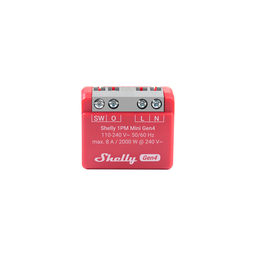 SHELLY 1PM MINI GEN4 smart relä med effektmätning