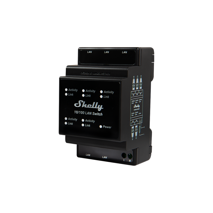 SHELLY LAN SWITCH verkkokytkin - Hesatek.fi