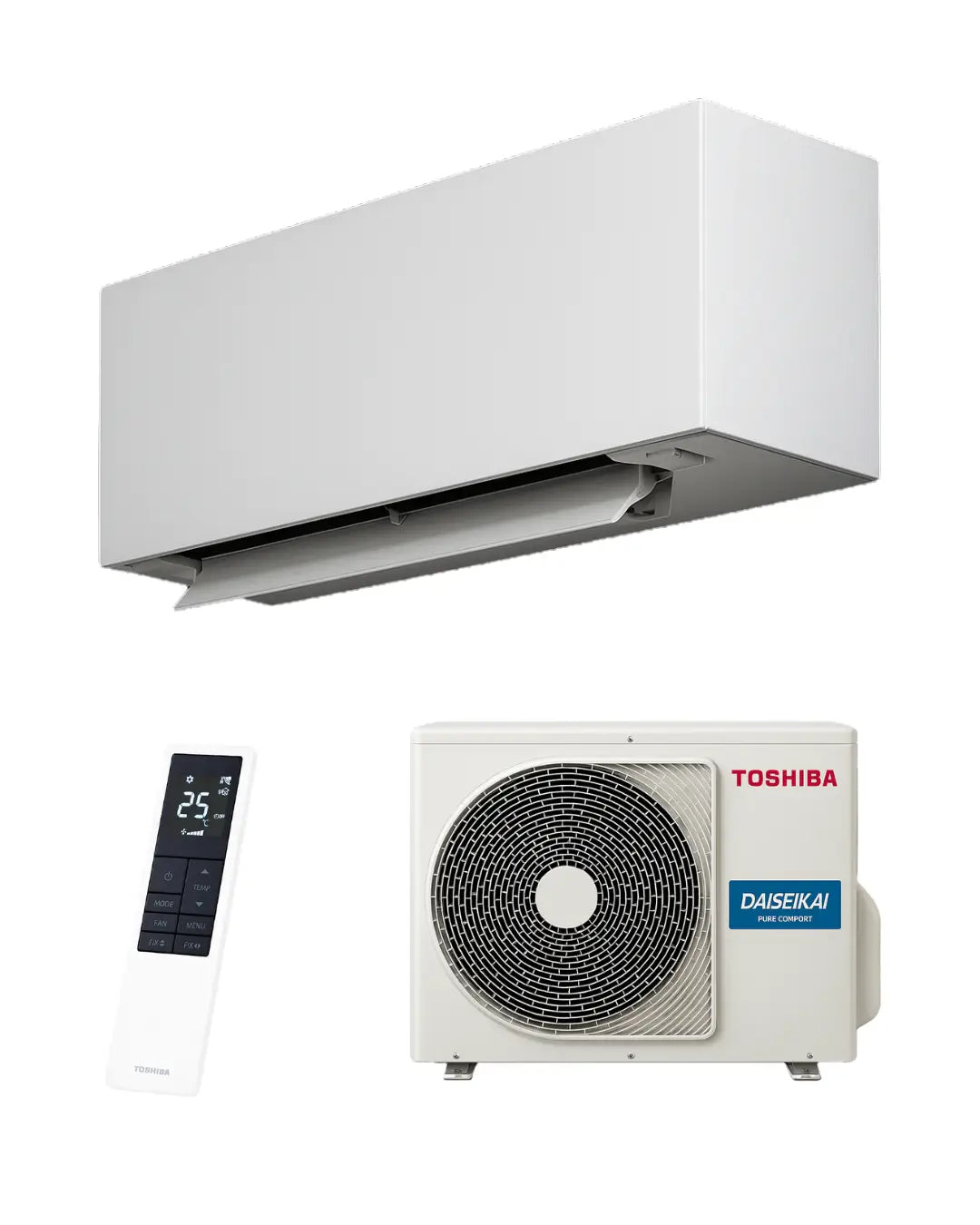 Toshiba Arctic White air source heat pump