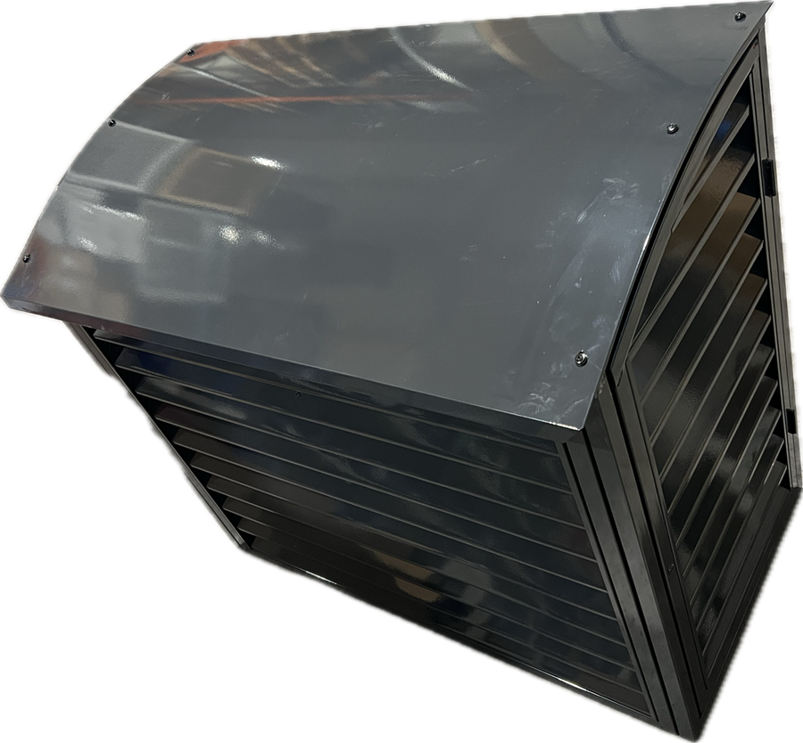 Air source heat pump protective casing, metal, incl. maintenance hatch – product image 4
