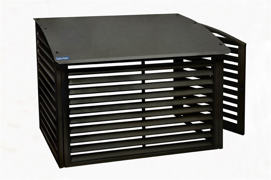 Air source heat pump protective casing, metal, incl. maintenance hatch – product image 3
