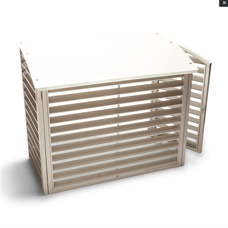 QsanTec-suoja ulkoyksikölle huoltoluukulla, 1000mm