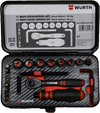1/4" Multi socket socket set BLACK EDITION, 24 pcs.