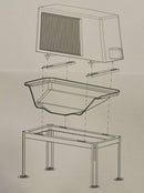 Sulatusvedenohjain Ilmalämpöpumpun maatukitelineelle (FI501) - Hesatek Oy