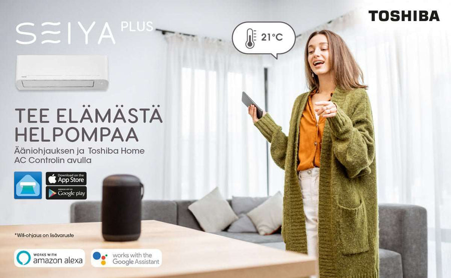 Toshiba SEIYA 13 Plus RAS-B13E2KVG-E huoneilmaviilennin - Hesatek