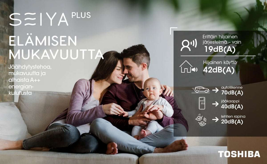 Toshiba SEIYA 13 Plus RAS-B13E2KVG-E huoneilmaviilennin - Hesatek