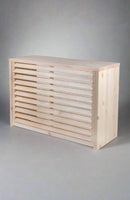 Ilmalämpöpumpun parvekesuojakotelo (puuvalmis) FI213B - Hesatek