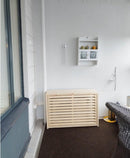 Ilmalämpöpumpun parvekesuojakotelo (puuvalmis) FI213B - Hesatek Oy