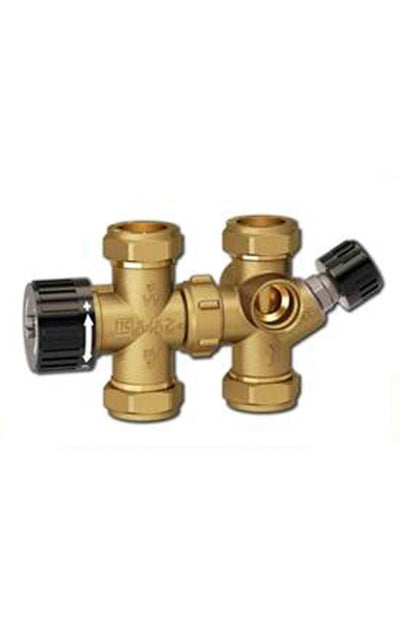 Supply mixing valve (22mm) for air-to-water heat pump with 10bar safety valve